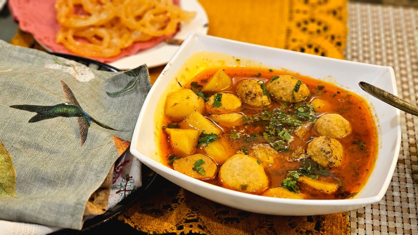 Bowl of Indian kofta curry