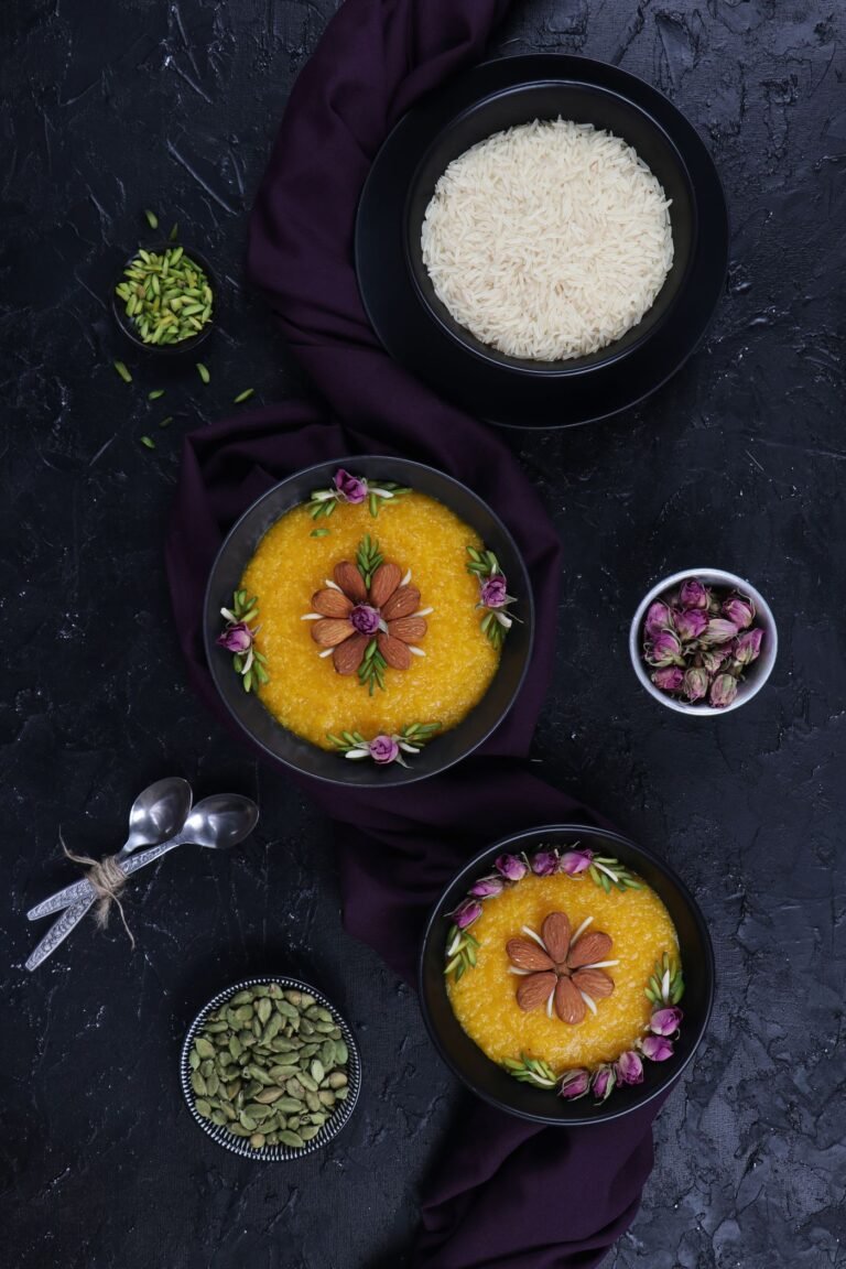 Saffron sweet rice dish